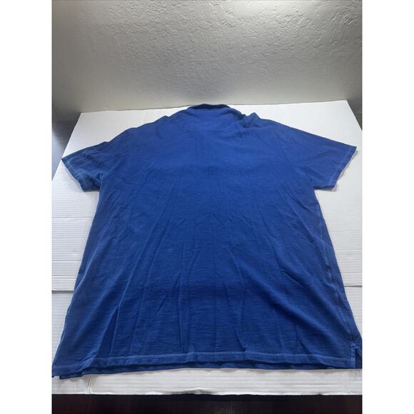 Lucky Brand Mens Pullover Knit Short Sleeve Blue Cotton Polo Shirt XXL - Picture 10 of 10